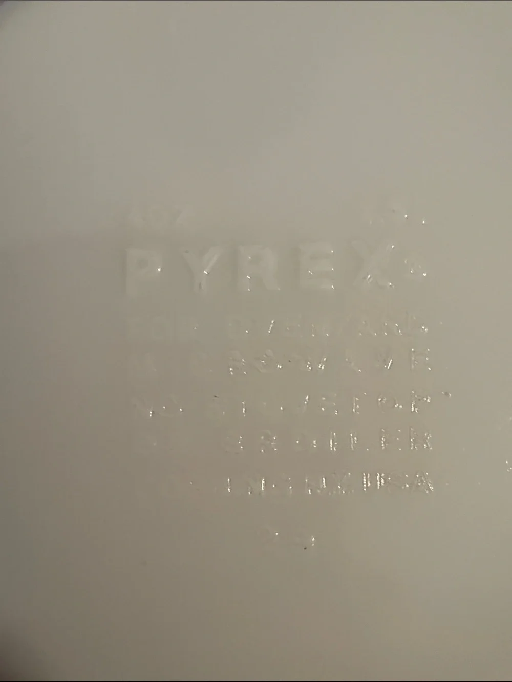 Pyrex homestead pattern